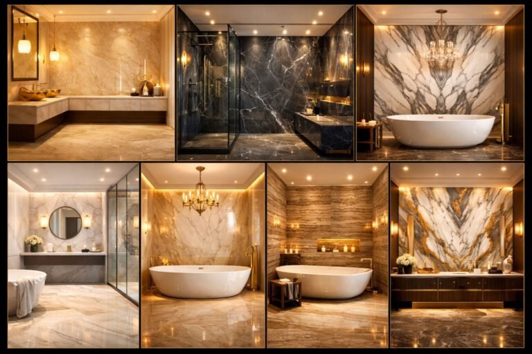 Top 7 Italian Marble Types for Luxury Bathroom Interiors - Shree Ram Stones