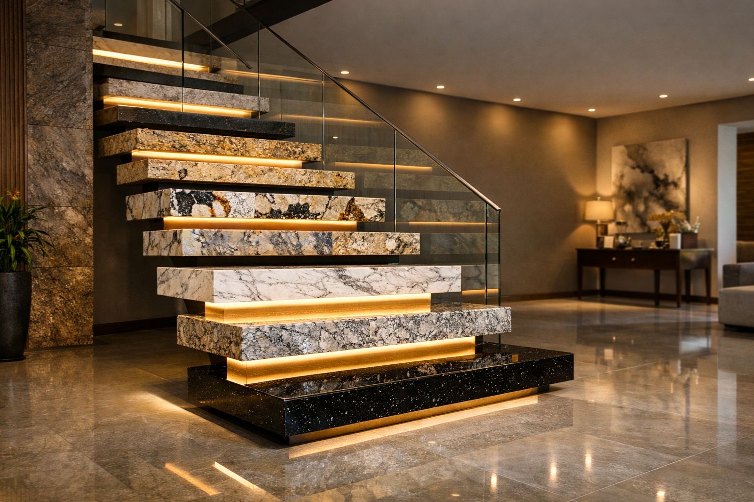 You are currently viewing Top 5 Granite Colors for Staircases in Modern Homes