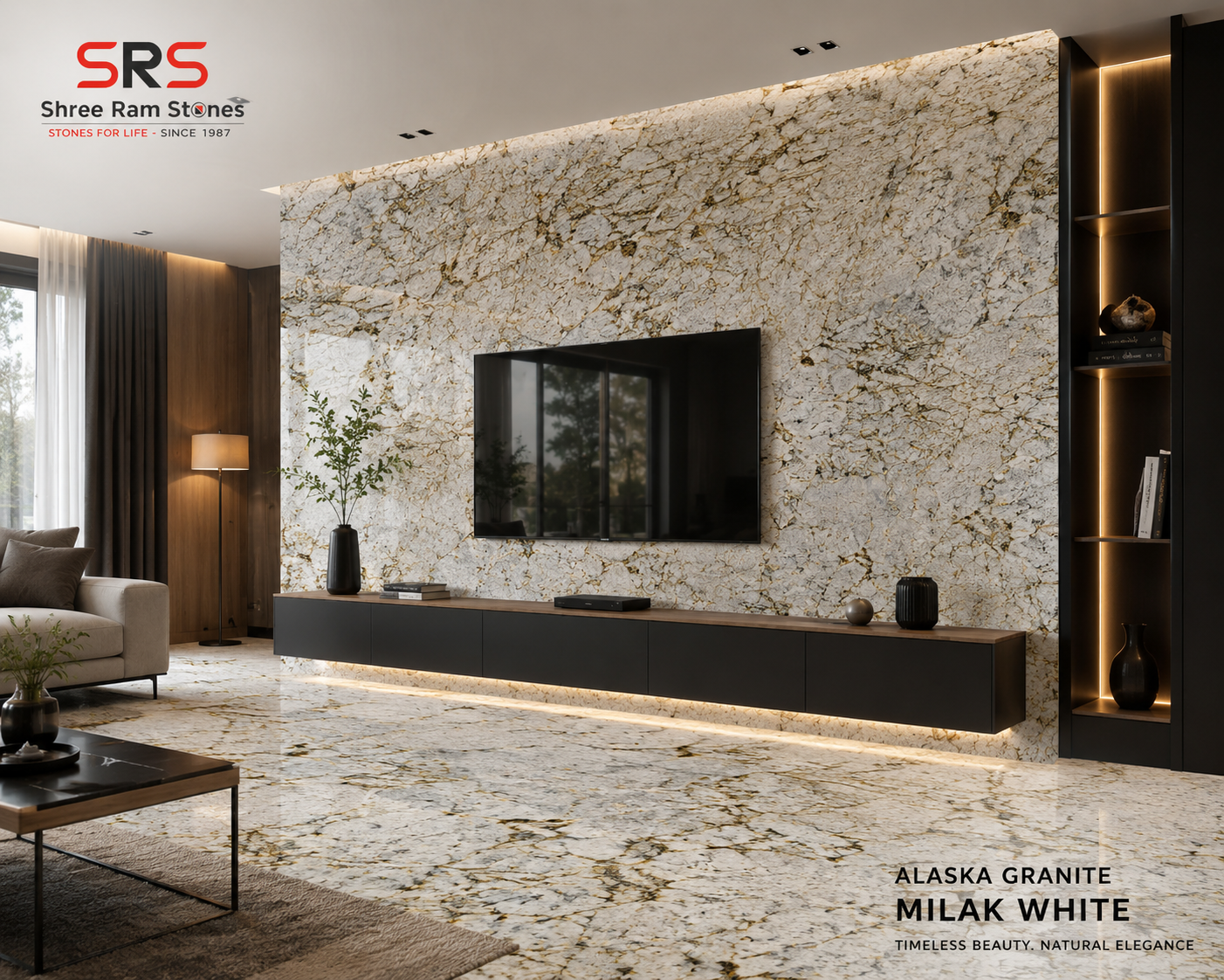 You are currently viewing Alaska Granite Milak White: A Luxurious Choice for Timeless Interior Design