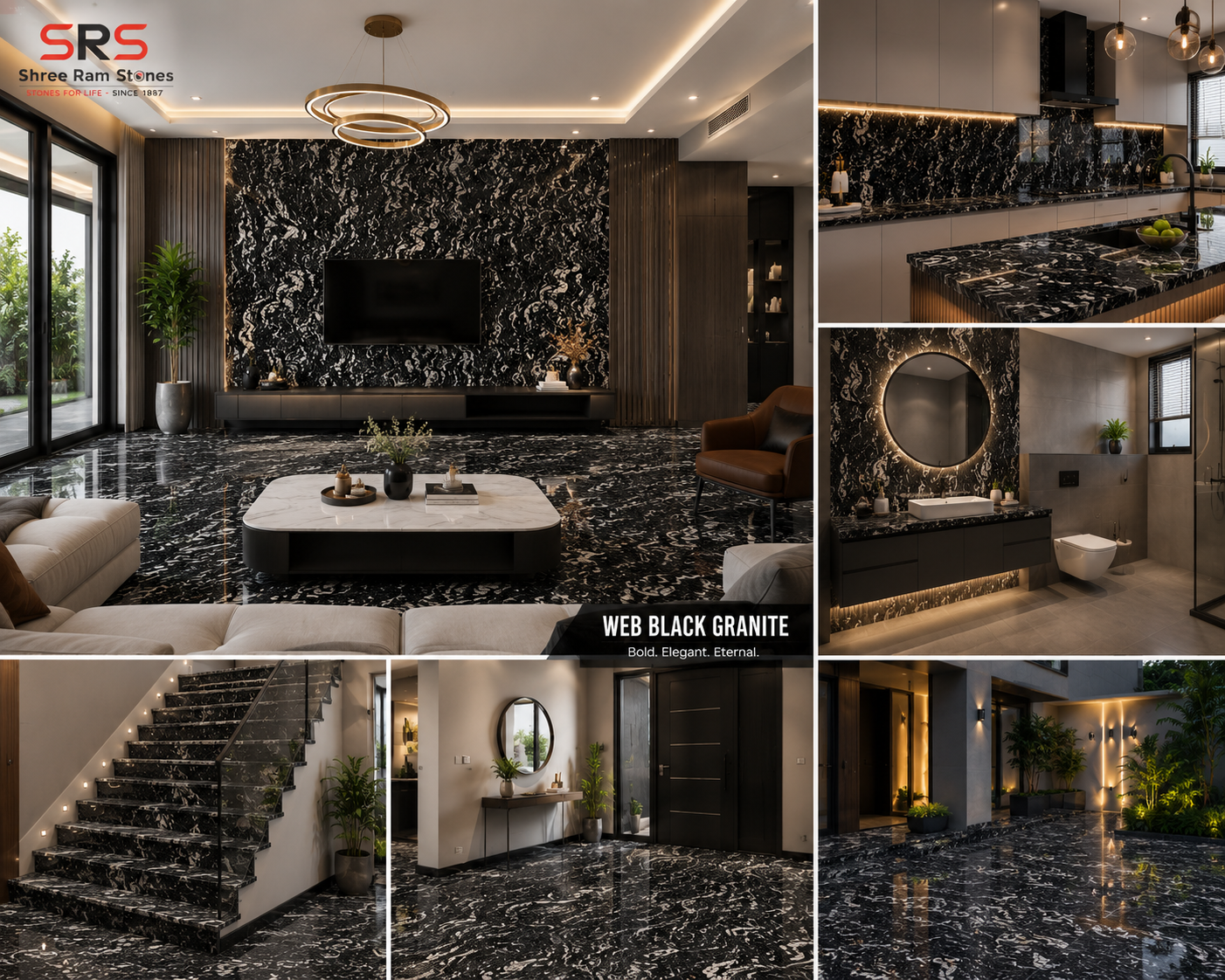You are currently viewing Web Black Granite – A Bold Choice for Elegant Spaces