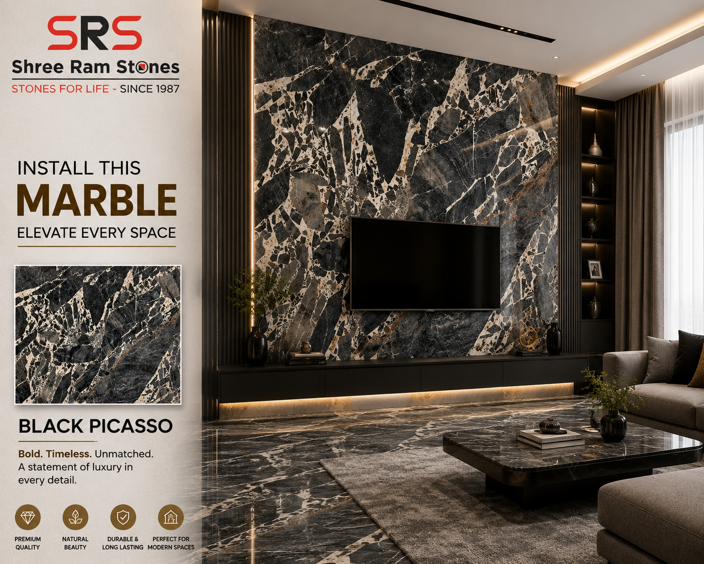 You are currently viewing Italian Marble Esprada Grey – A Premium Marble for Elegant and Modern Interiors