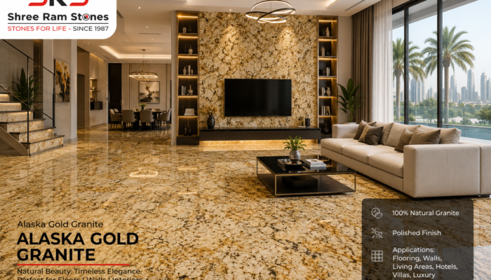 Alaska Gold Granite – Premium Golden Granite for Elegant Interiors