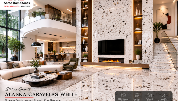 Alaska Caravelas White Granite – A Premium Choice for Elegant Interiors