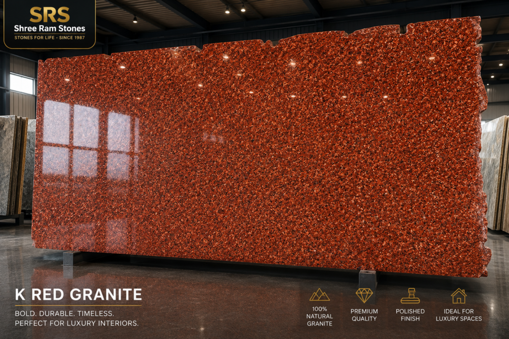 K Red Granite flooring