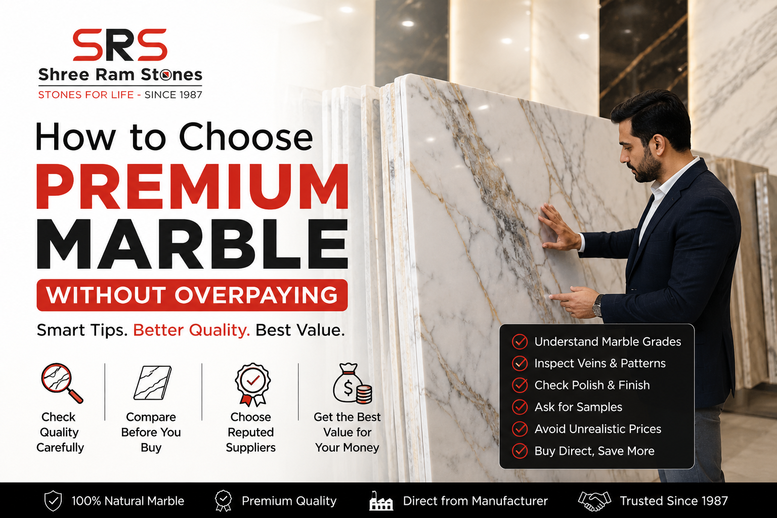 You are currently viewing How to Choose Premium Marble Without Overpaying