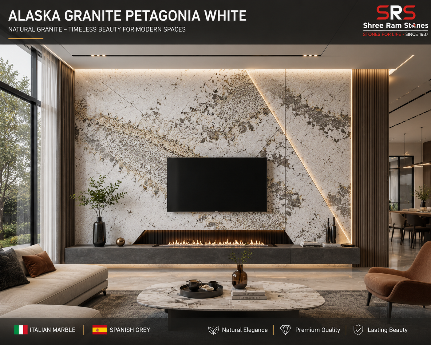 You are currently viewing Alaska Granite Patagonia White – The Ultimate Choice for Luxury Spaces
