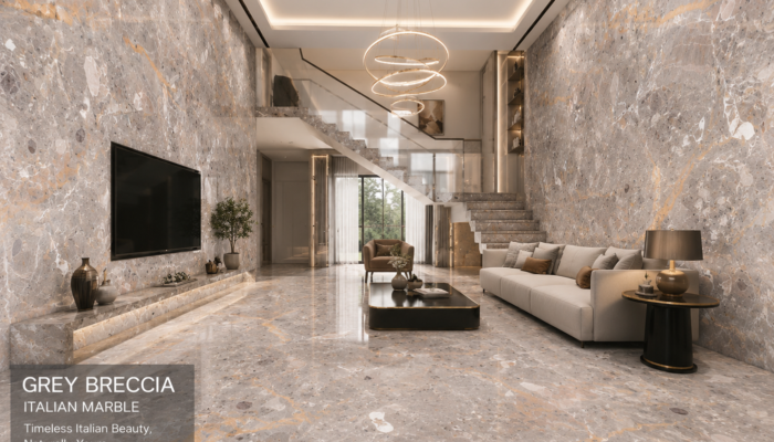 Italian Marble Grey Breccia: A Premium Choice for Elegant and Modern Interiors