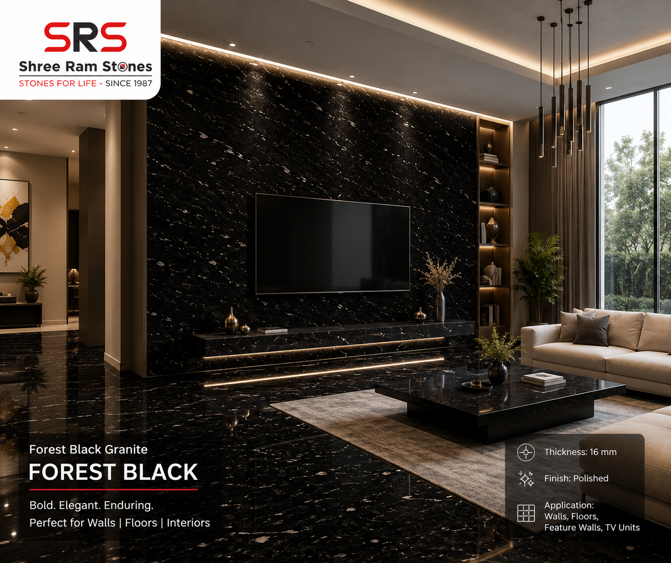 You are currently viewing Forest Black Granite – Bold Beauty with Lasting Strength