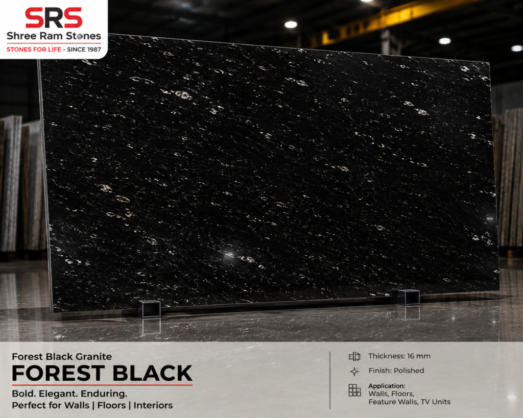  Forest Black Granite