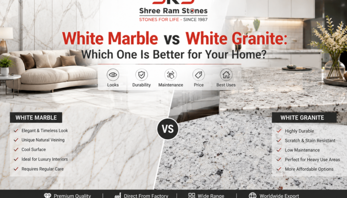 White Marble vs White Granite: Which One Is Better for Your Home?