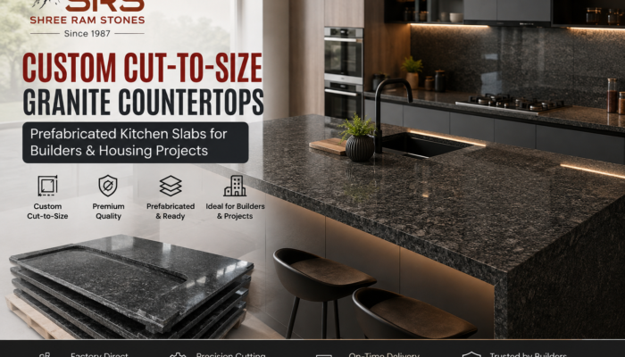 Custom Cut-to-Size Granite Countertops for Modern Construction