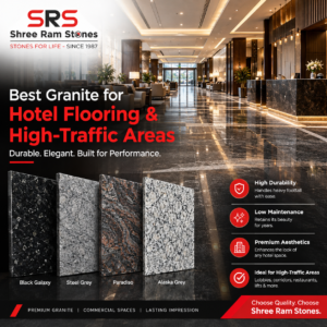 Best granite for hotel flooring in a luxury hotel lobby
