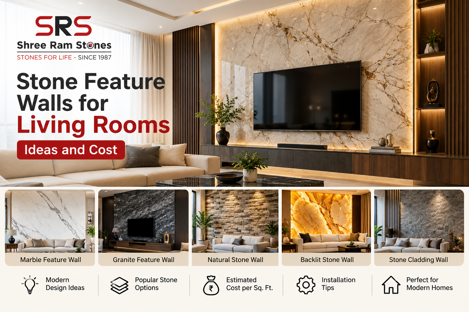 Stone feature walls for living rooms featuring luxury Italian marble, modern wall designs, and elegant natural stone finishes
