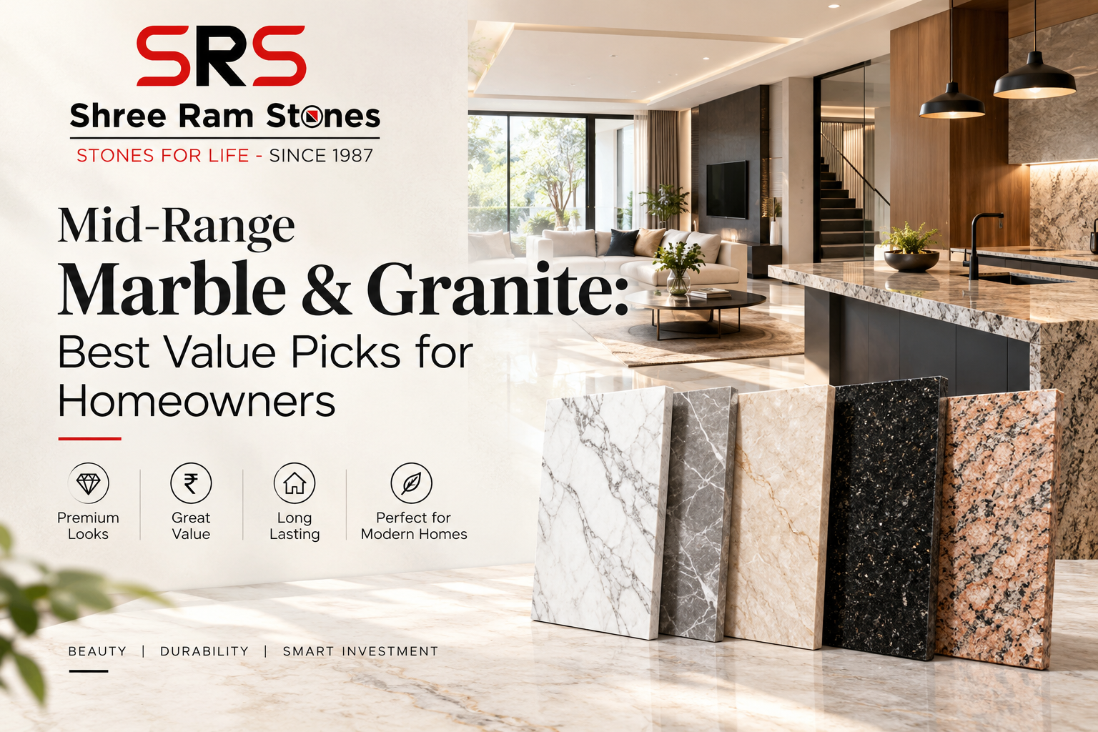 Mid-range marble and granite options for homeowners