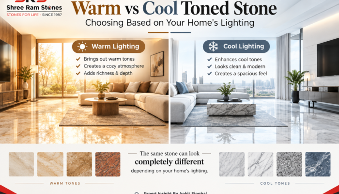 Warm vs Cool Toned Stone: Choosing Based on Your Home’s Lighting
