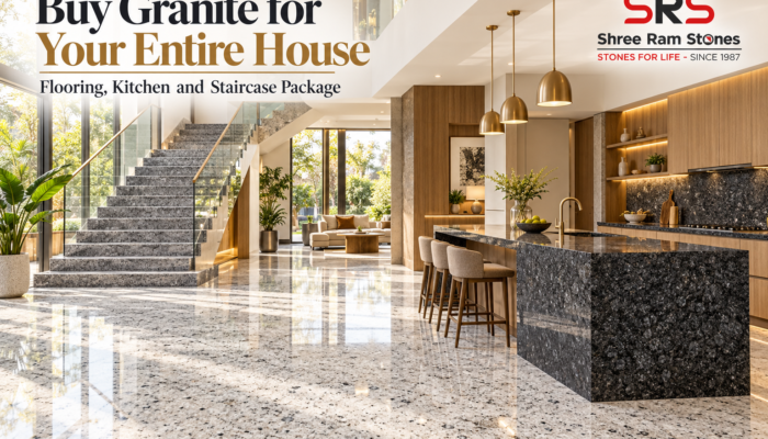 Buy Granite for Your Entire House: Flooring, Kitchen and Staircase Package